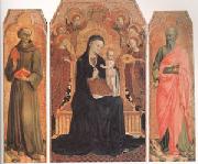 Stefano di Giovanni Sassetta, Viirgin and child Enthroned with six Angels (mk05)